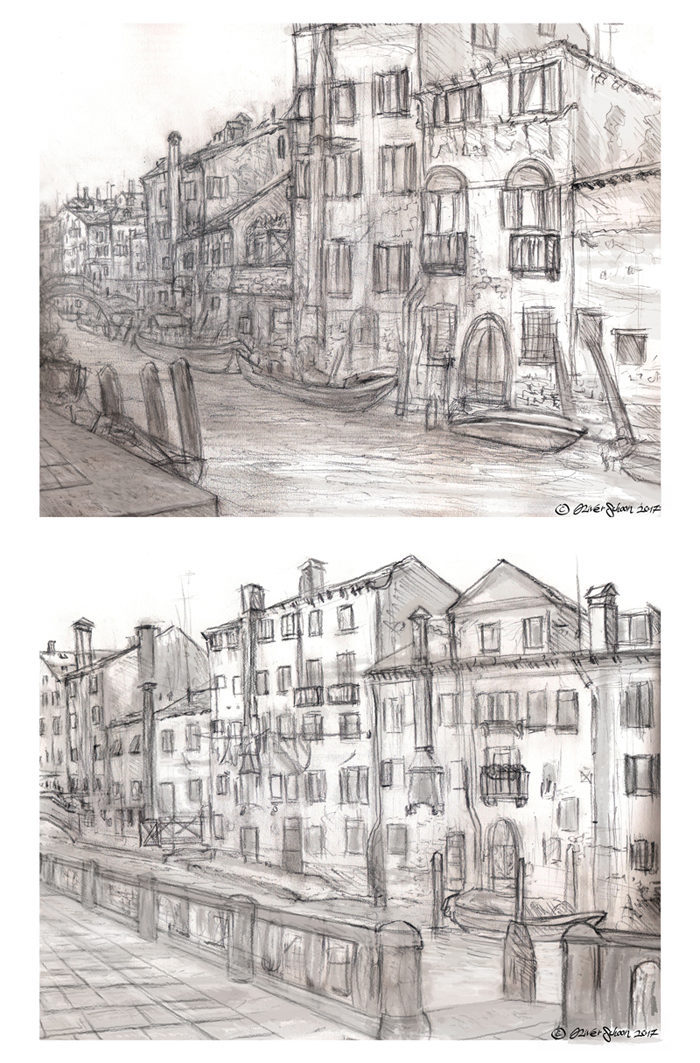 Venedig Ansichten Skizzen 2