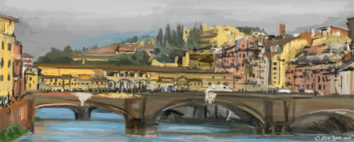 Speedpainting  Ponte Vecchio